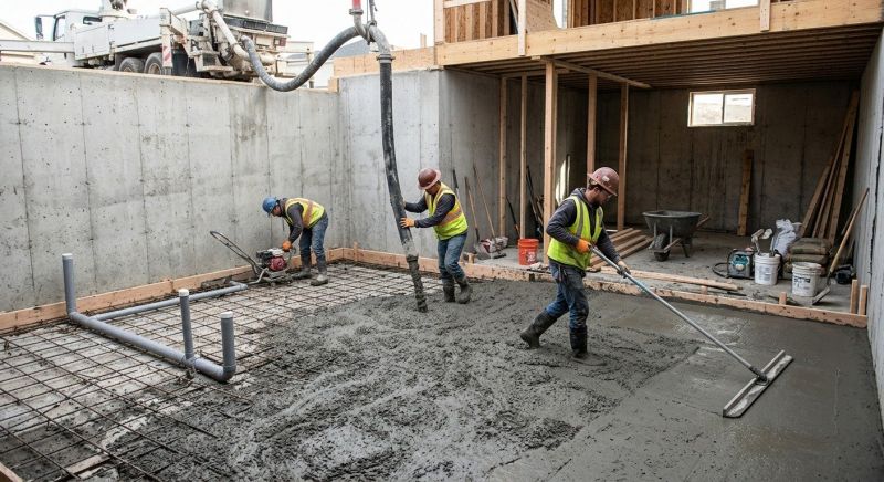 Basement Concrete Installation in Cornelius, NC
