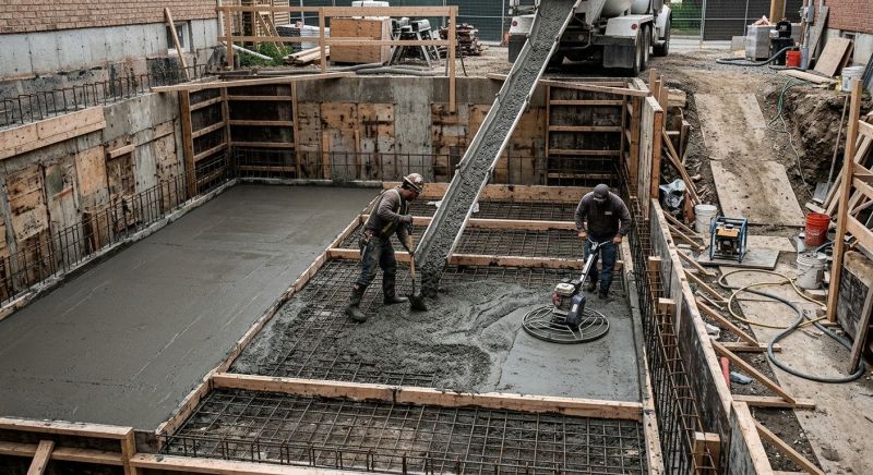 Basement Concrete Installation in Cornelius, NC