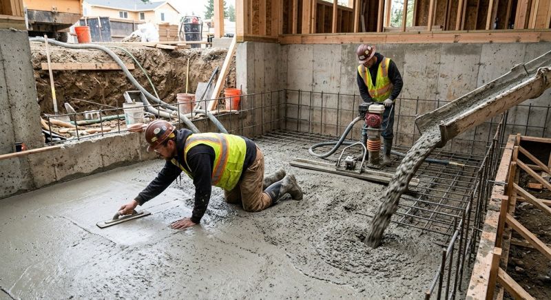 Basement Concrete Installation in Rockwell, NC