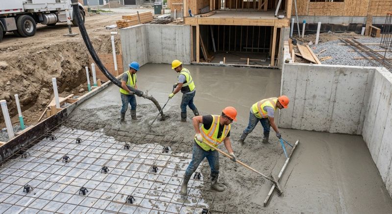 Basement Concrete Installation in Salisbury, NC