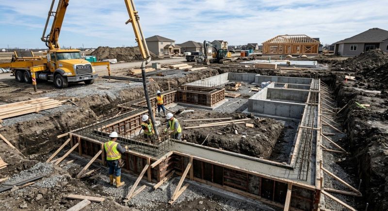 Cement Foundation Installation in Concord, NC