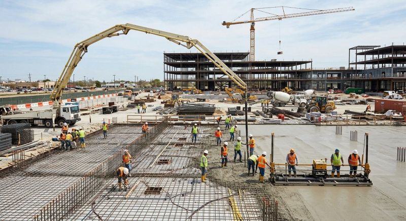 Commercial Slab Construction in Mooresville, NC