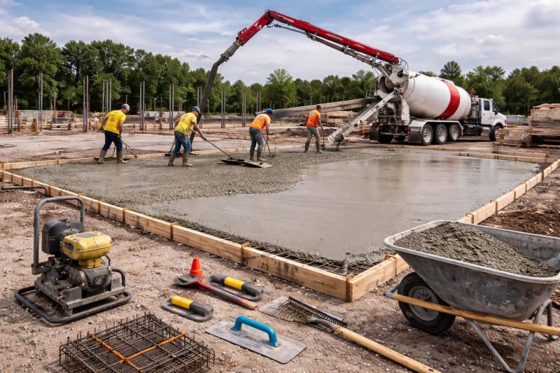 Commercial Slab Construction in Mount Pleasant, NC