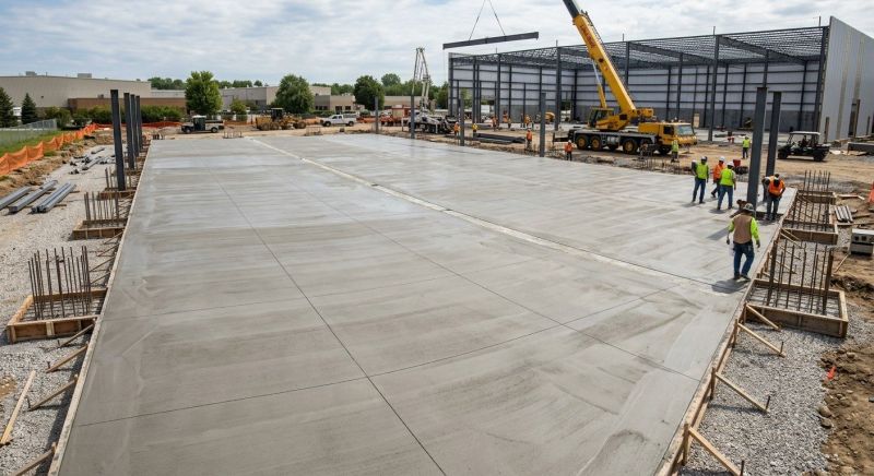 Commercial Slab Construction in Stanly County, NC