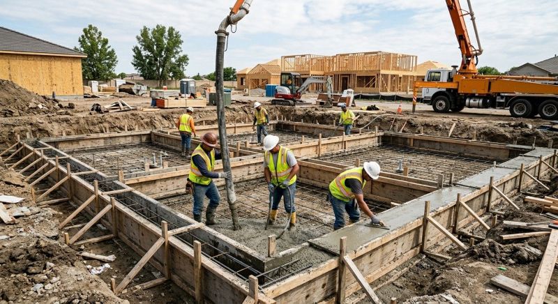 Concrete Foundation Installation in Kannapolis, NC