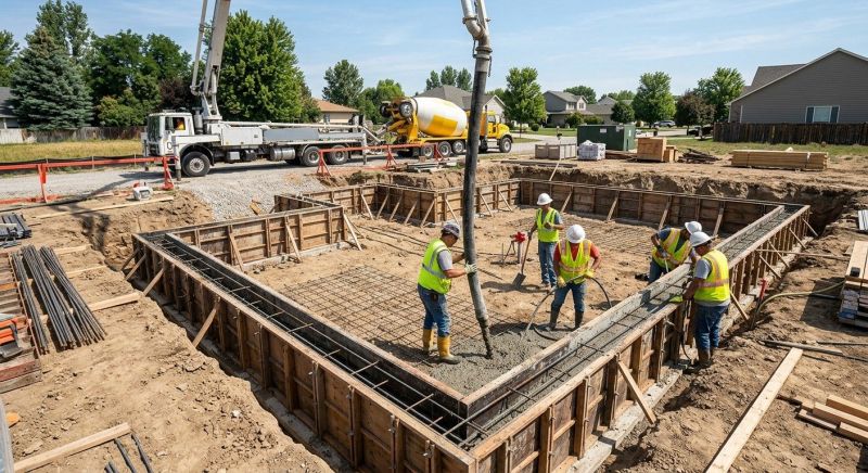 Concrete Foundation Installation in Salisbury, NC