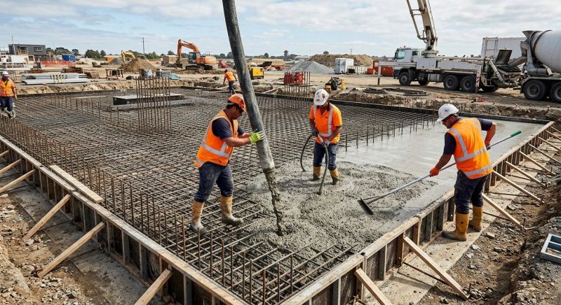 Foundation Pouring in Concord, NC