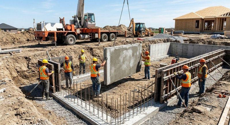 Foundation Wall Pouring in Indian Trail, NC