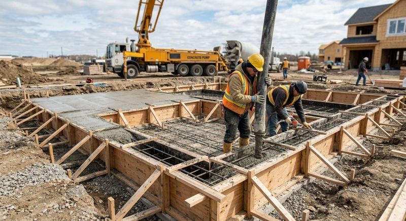 Foundation Wall Pouring in Rowan County, NC